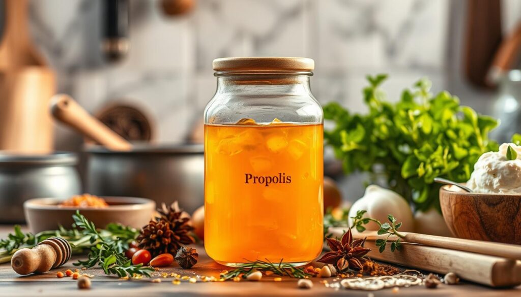 Própolis na cozinha